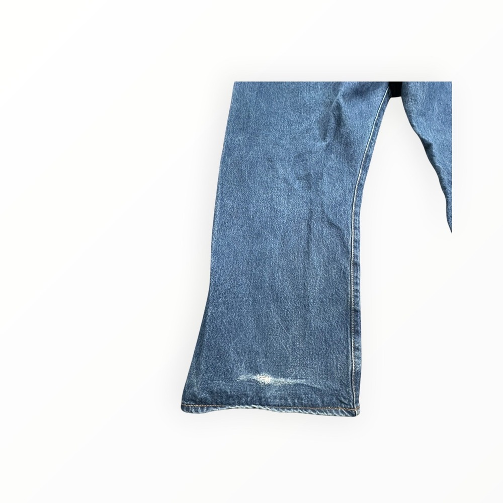 Levi's Jeans Mens 52 Blue 501 Original Fit Straight Leg Button Fly Denim Pants - Picture 14 of 15